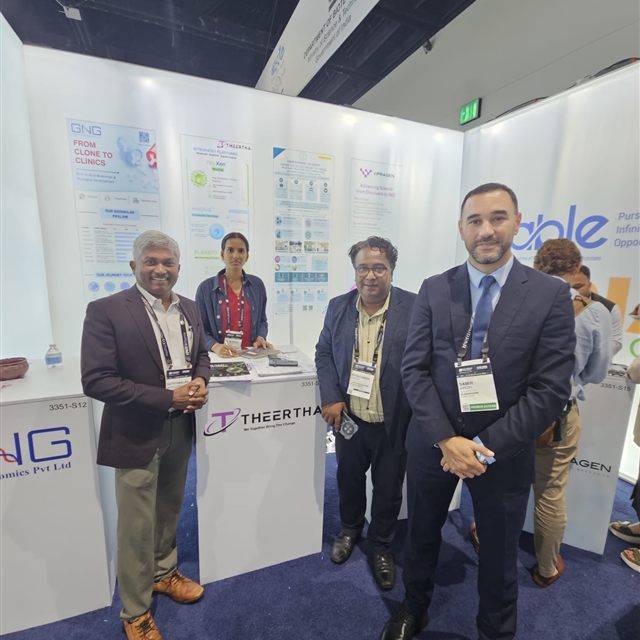 Theertha Biopharma at its BIO International Convention booth